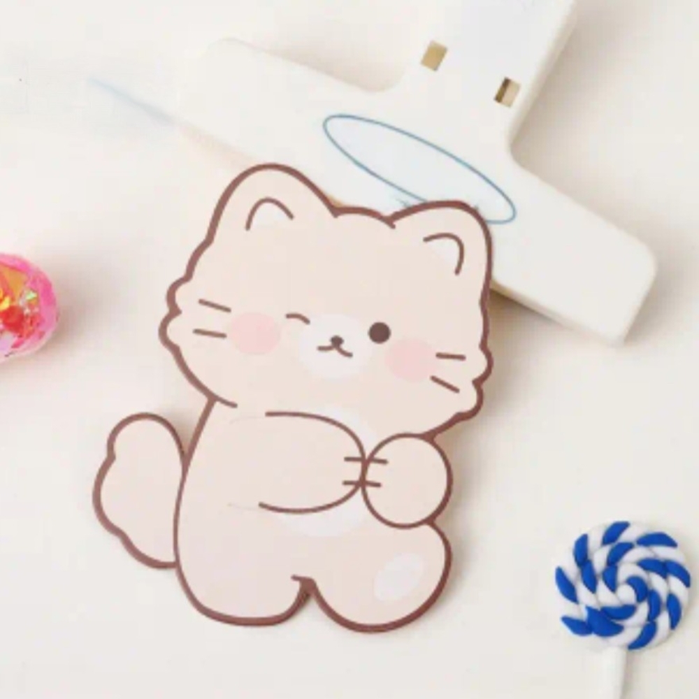 39 pcs Cute Cream Cat Lollipop Holder Gift Card